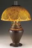 Handel, Reverse & Obverse Painted Table Lamp