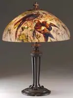 Reverse Painted Table Lamp by Handel, offered Jun 2012