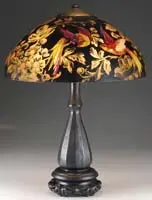 Reverse Painted Table Lamp by Handel, offered Jun 2012