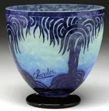 Charder French Cameo Vase by Le Verre Français, offered Jun 2012