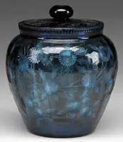 Covered Jar by Stevens & Williams, sold Dec 2011