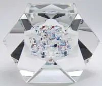 Spacial Geomancy” Glass Sculpture by Jon Kuhn, sold Dec 2011