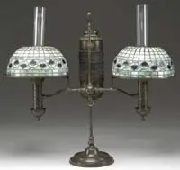 Double Student Lamp by Tiffany Studios, offered Dec 2011