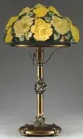 Puffy Rose Table Lamp by Pairpoint, sold Jun 2011