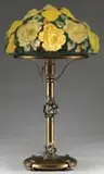 Pairpoint, Puffy Rose Table Lamp