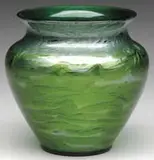 Loetz, Green Titania Vase