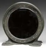 Tiffany Studios, Bronze and Glass Peacock Dressing Table Mirror