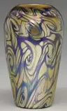 Quezal, King Tut Decorated Vase