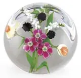 Paul Stankard, Floral Bouquet Paperweight