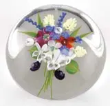 Paul Stankard, Floral Bouquet Paperweight