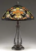 Reverse Painted Table Lamp by Handel, offered Jun 2010