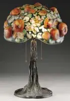 Puffy Apple Tree Lamp by Pairpoint, sold Jun 2010