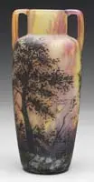 Handled Cameo Vase by Daum, offered Jun 2010