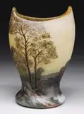 Auguste Legras, Cameo & Enamel Vase