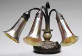Tiffany Studios, Three Light Lily Lamp