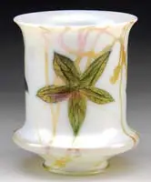 Decorated Art Glass Shade by Quezal, sold Nov 2009