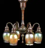 Chandelier by Tiffany Studios, offered Nov 2009