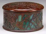 Tiffany Studios, Grapevine Covered Powder Jar
