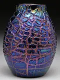 Durand, Crackle with Lava Vase