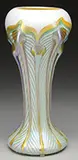 Quezal, Decorated Art Glass Vase