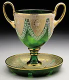 Mary Moser, Doily-Work Loving Cup and Bowl