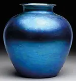 Blue Aurene Vase by Alexander Joseph von Steuben, offered Nov 2013