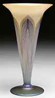 Pulled Feather Vase by Durand, sold Nov 2013
