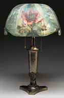 Reverse Painted Table Lamp by Pairpoint, sold Nov 2013