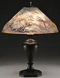 Pairpoint, Jungle Bird Table Lamp