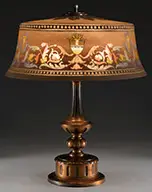Reverse Painted Lamp by Pairpoint, sold Nov 2013