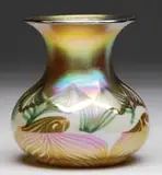 Quezal, Decorated Vase