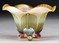 Footed Bowl by Quezal, sold Jun 2008