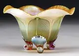 Quezal, Footed Bowl