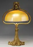 Desk Lamp by Tiffany Studios, Lamp begins with a bronze that carries a very nice gold dore finish overall, offered Jun 2008