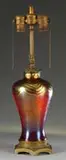 Selenium Red Lamp Base by Alexander Joseph von Steuben, offered Jun 2008