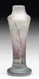 Daum, Cameo & Enamel Miniature Vase, Enameled signature on the underside “Daum Nancy”