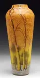 Daum, Cameo & Enamel Vase, Enameled signature on the side “Daum Nancy”