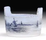 Daum, Enamel Bucket Salt, Enameled signature on the underside “Daum Nancy”