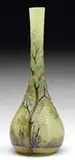 Daum, Cameo & Enamel Miniature Vase