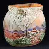 Auguste Legras, Cameo & Enamel Vase
