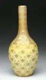 Thomas Webb & Sons, Decorated Satin Glass Gourd Vase