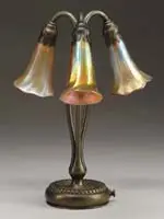 Three-Light Lily by Tiffany Studios, offered Jun 2006