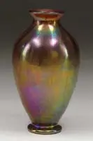 Decorated Vase by Tiffany Studios, Tiffany Q9997 Favrile” also carries remnants of original Tiffany paper label, offered Jun 2006