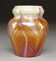 Tiffany Studios, Decorated Vase
