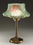 Pairpoint, Chrysanthemum Ribbed Table Lamp