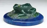 Decorchemont, Pate De Verre Frog Paperweight