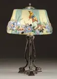 Pairpoint, Puffy Butterfly & Dogwood Table Lamp