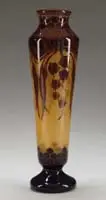 Vase by Le Verre Français, Candy cane signature on the underside, sold Jun 2006