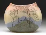 Auguste Legras, Cameo & Enamel Vase