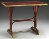 Thonet, Hoffman Bentwood Stone Top Serving Table